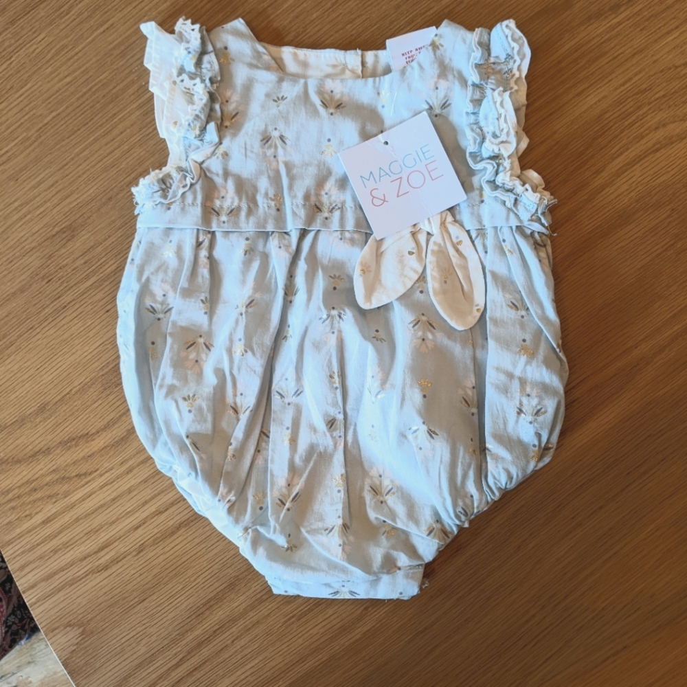 NWT Maggie & Zoe romper 3-6m - Picture 4 of 5